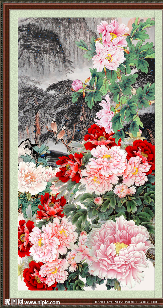 工笔牡丹