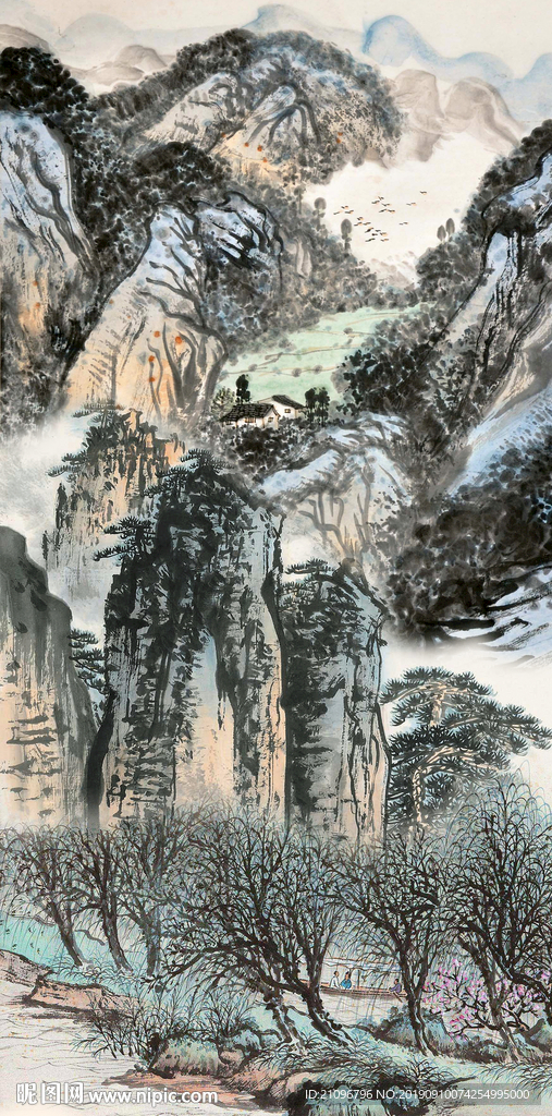 玄关国画