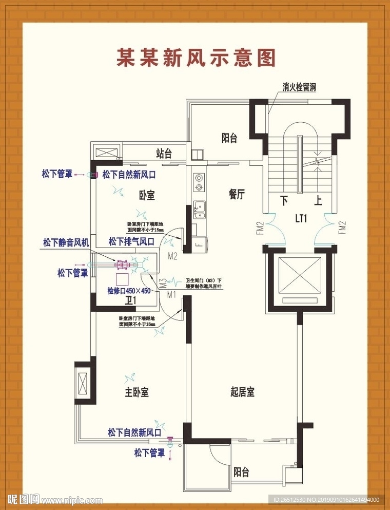 新风示意图