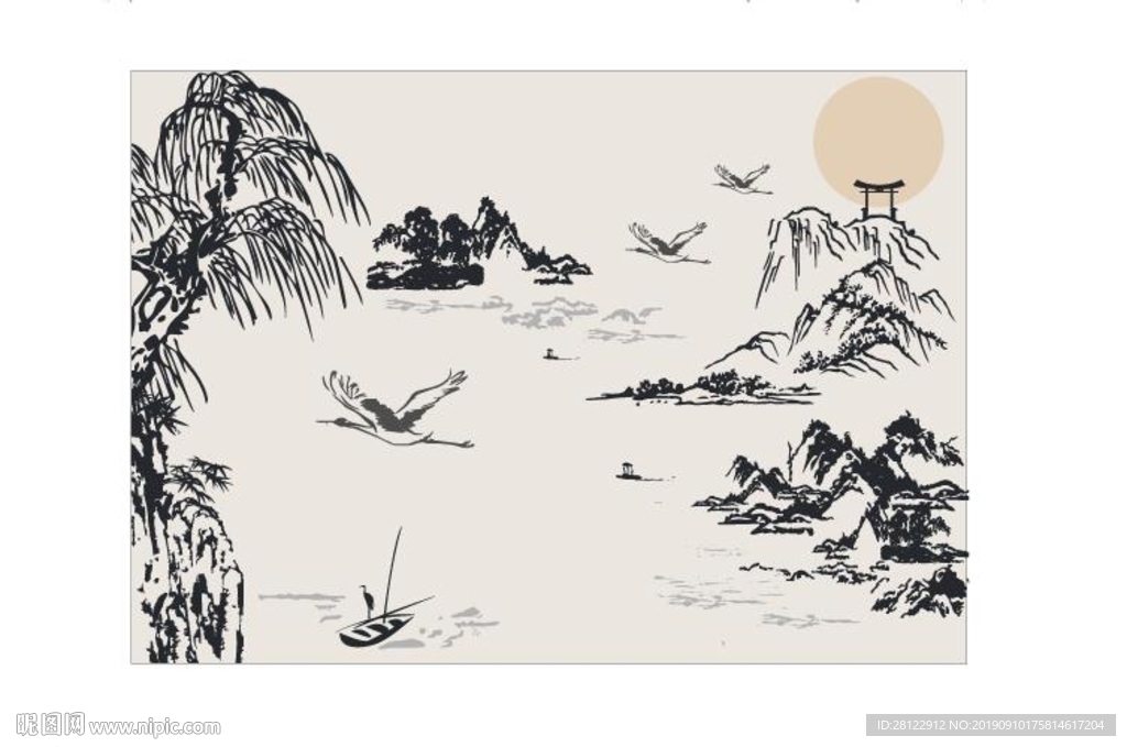 忆江南  水墨山水