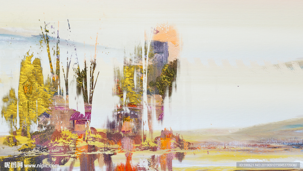 抽象油画