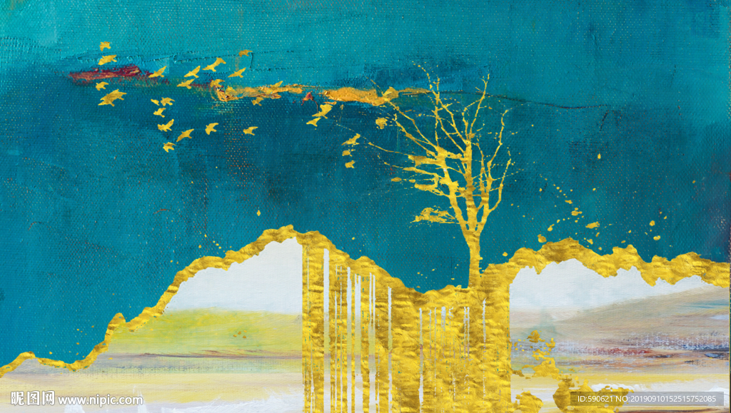抽象油画