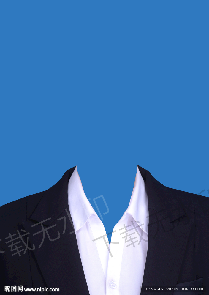 证件照女性西装模板