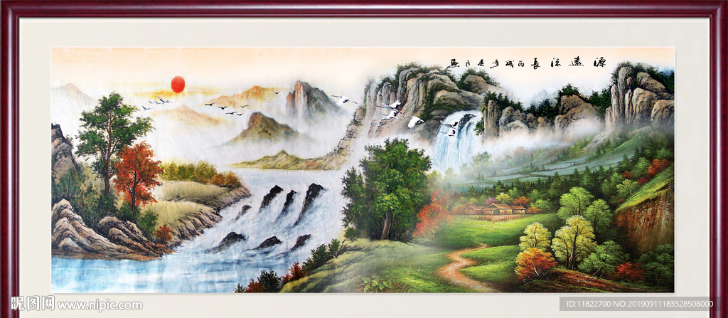 油画山水