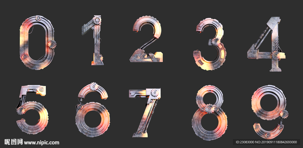 金属字体