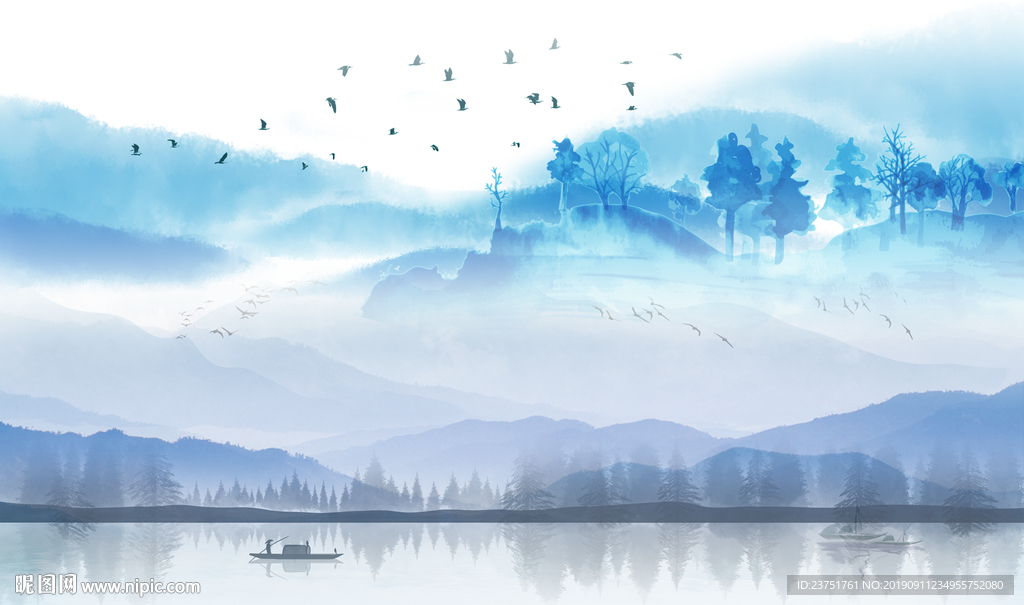 新中式山水