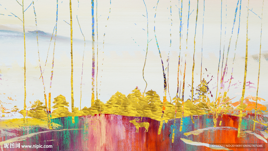 抽象油画