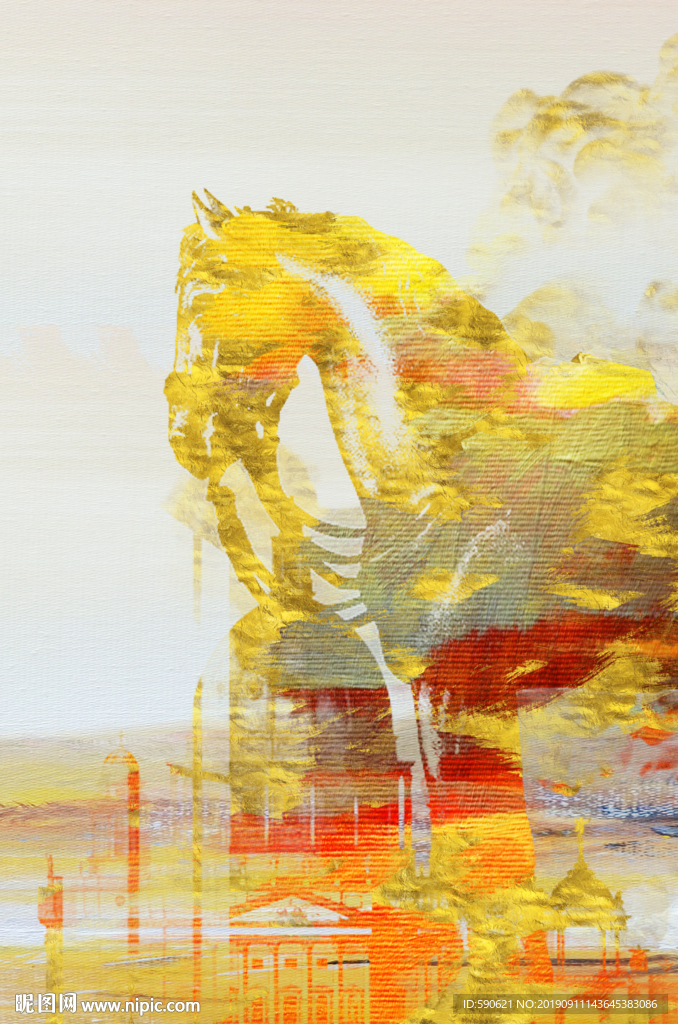 抽象油画