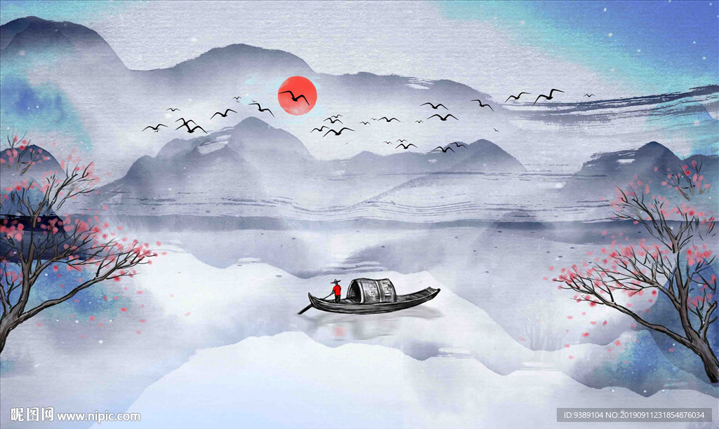 抽象水墨画