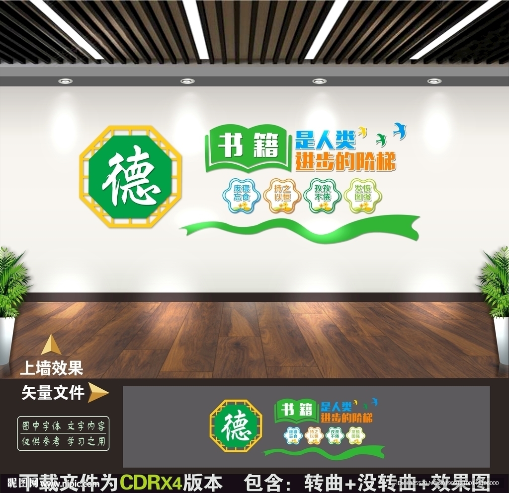 图书室文化墙