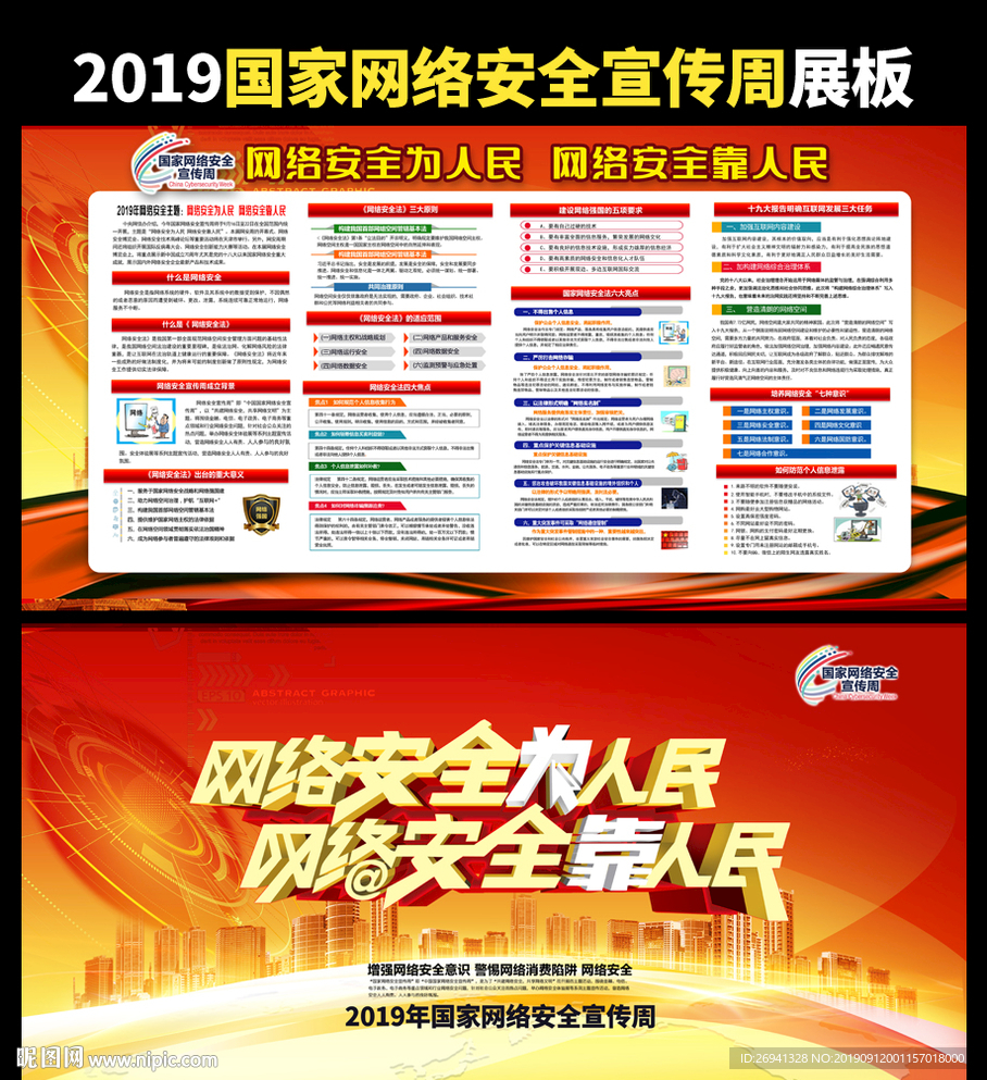 2019网络安全宣传周展板