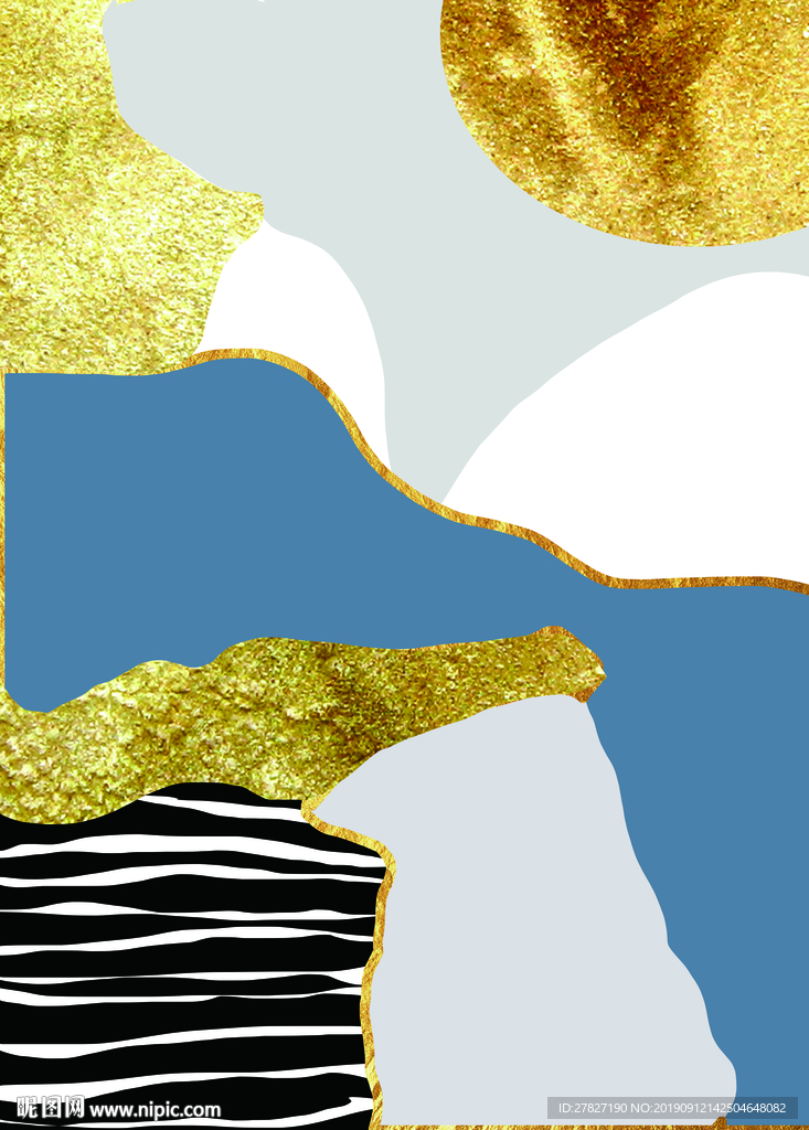 新中式 油画山水 抽象简单