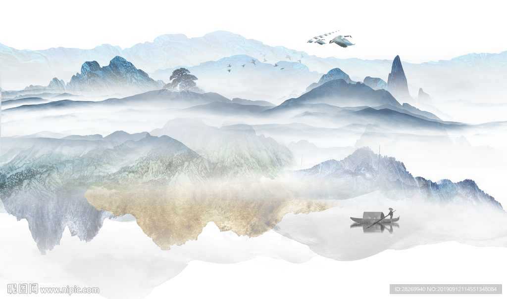 意境水墨山水