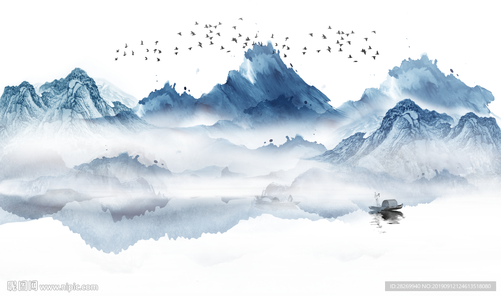 意境水墨山水