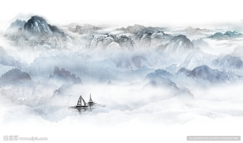 意境水墨山水
