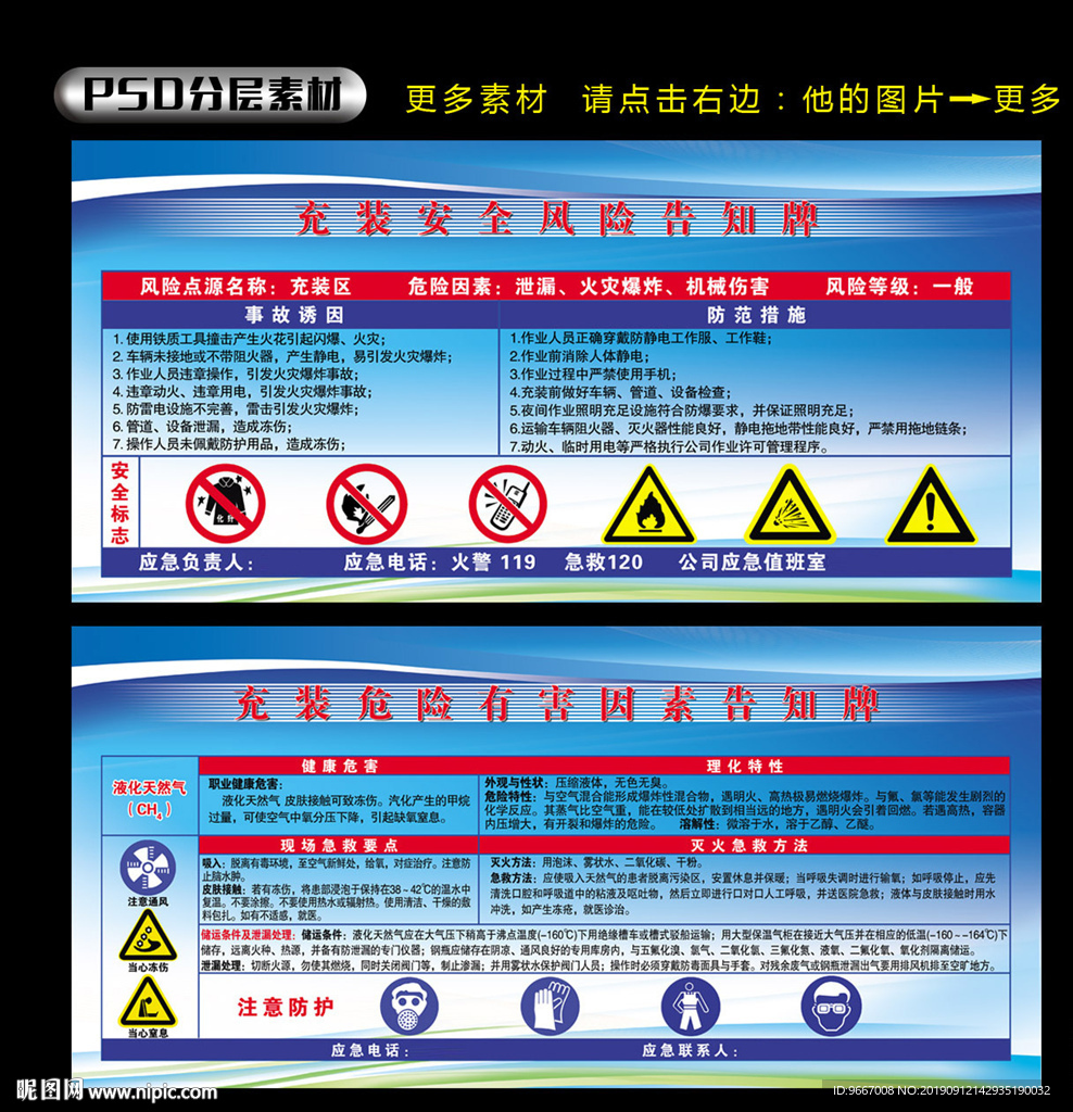 充装危险有害因素告知牌