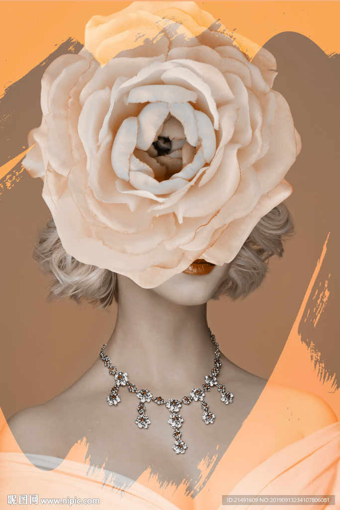 轻奢美女装饰画