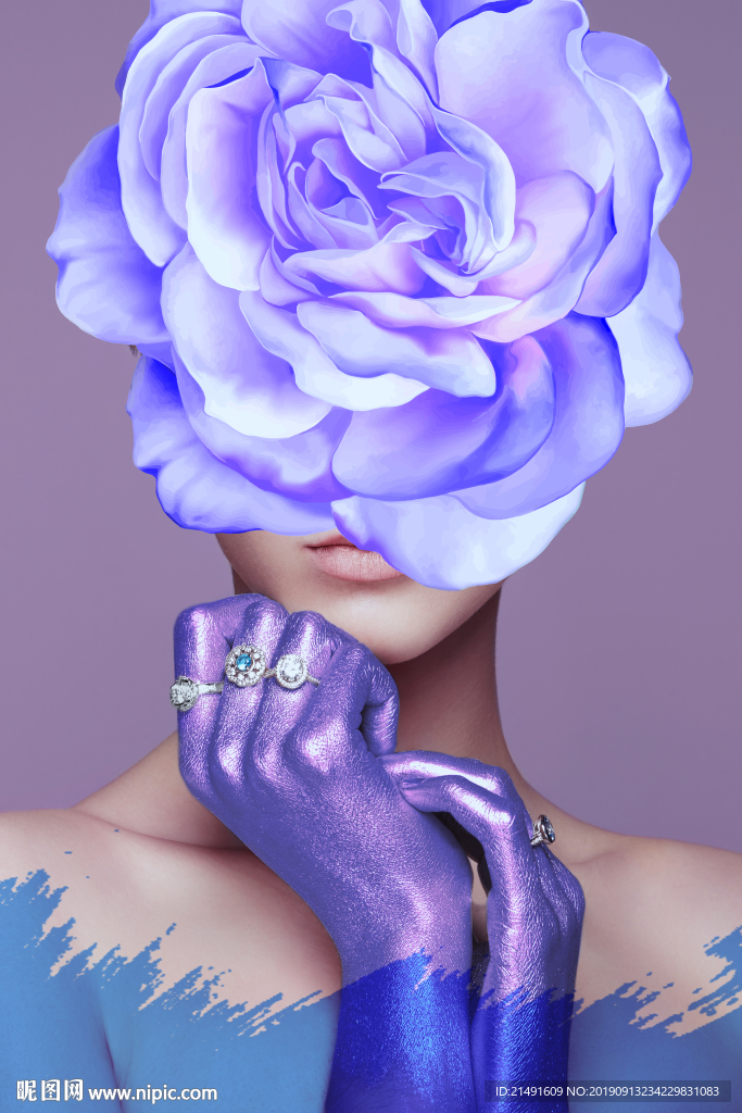 轻奢美女装饰画