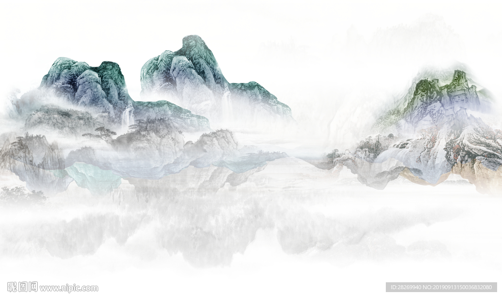 山水背景墙