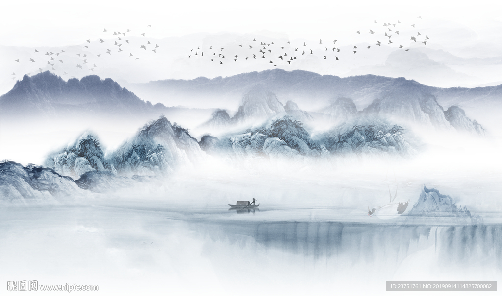 意境水墨山水