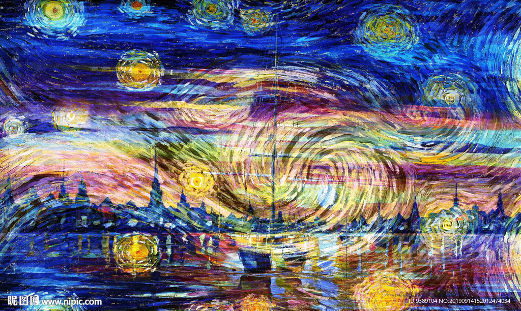 抽象油画