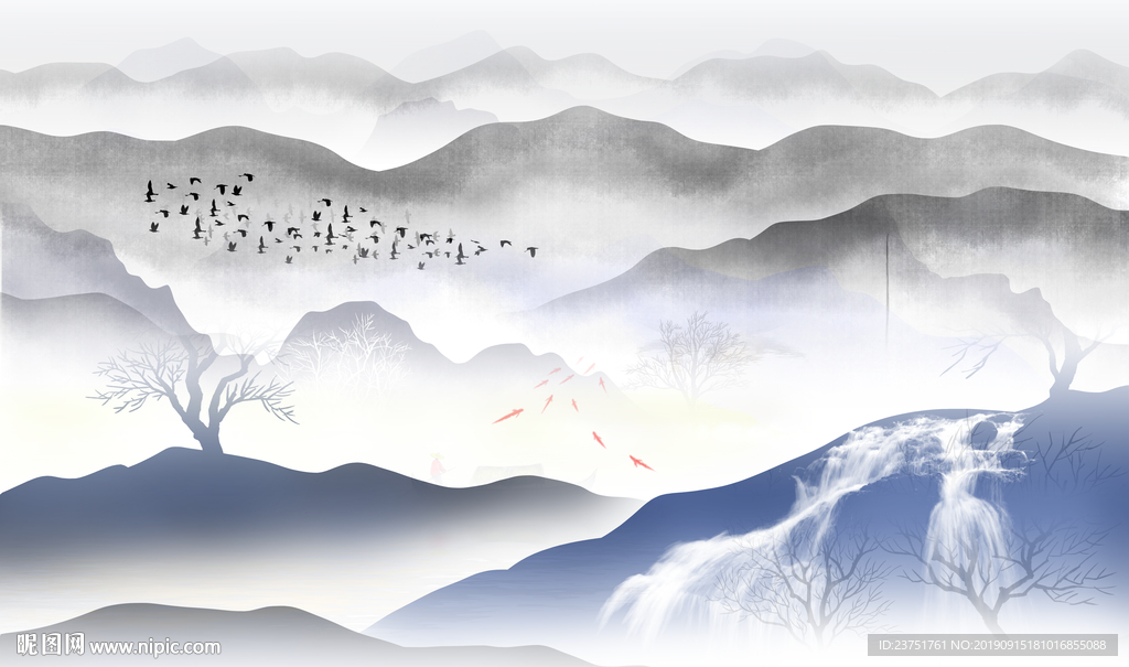 新中式山