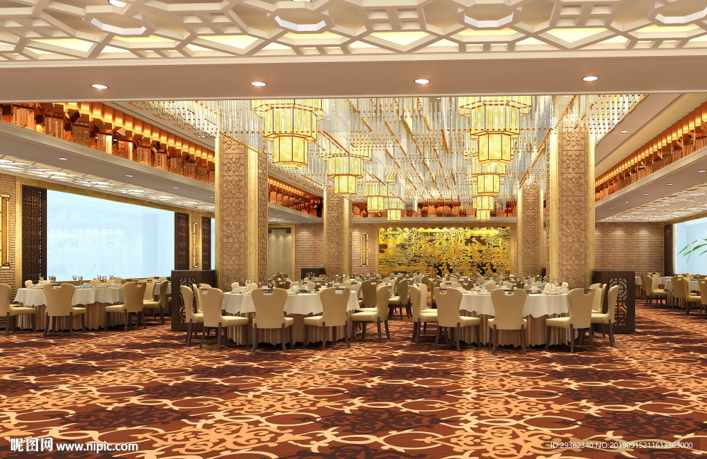 酒店酒楼食府餐厅 方案效果图