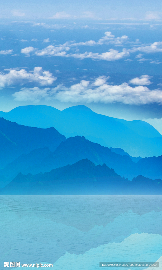 高档山水玄关画 TIF分层