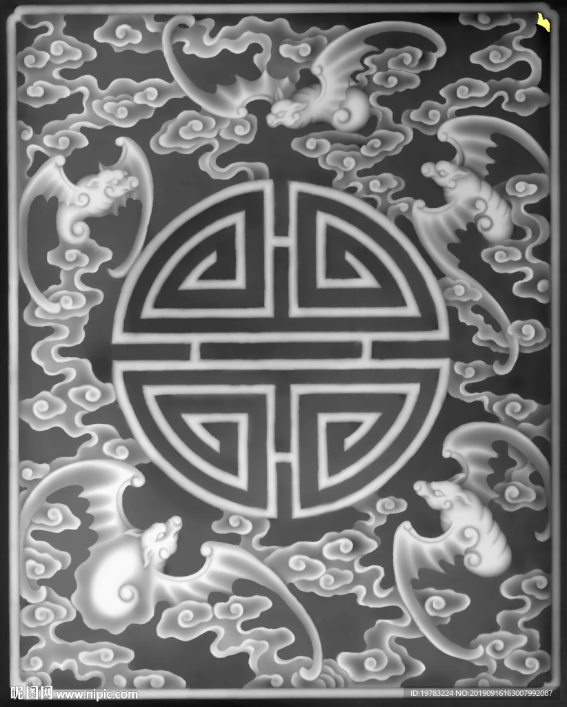精雕图 灰度图 浮雕图 3D图