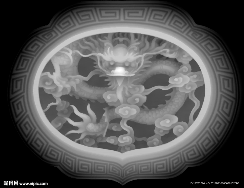 精雕图 灰度图 浮雕图 3D图