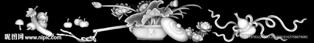 精雕图 灰度图 浮雕图 3D图