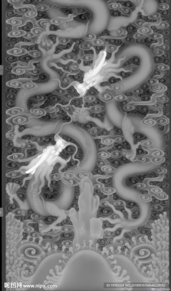 精雕图 灰度图 浮雕图 3D图