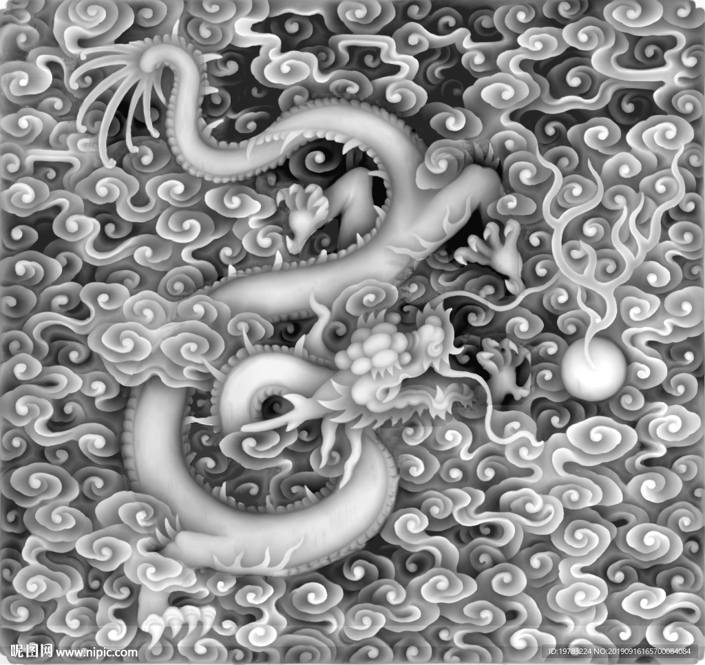 精雕图 灰度图 浮雕图 3D图