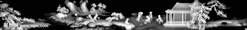 精雕图 灰度图 浮雕图 3D图