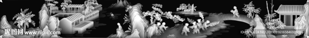 精雕图 灰度图 浮雕图 3D图
