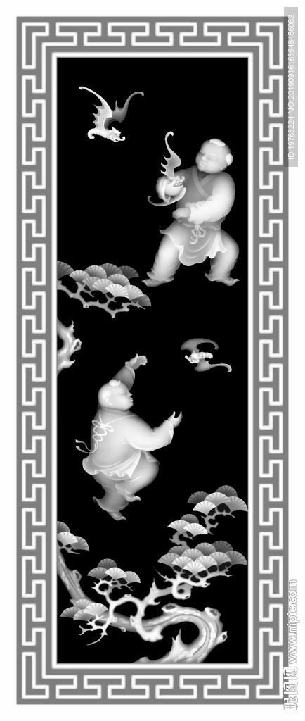 精雕图 灰度图 浮雕图 3D图