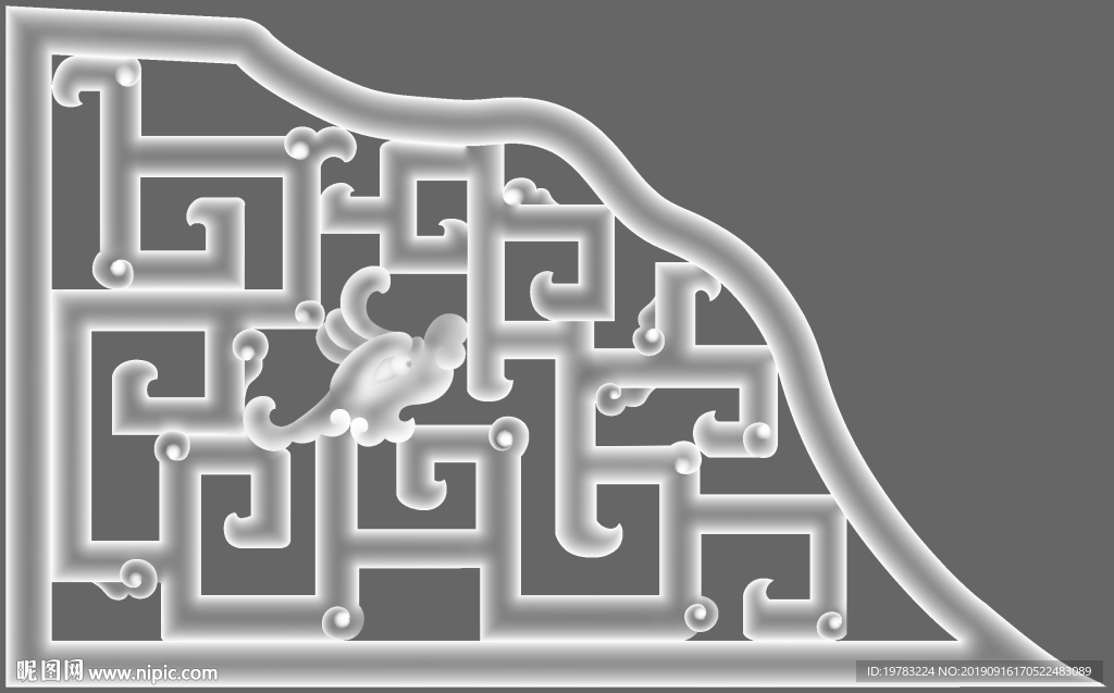 精雕图 灰度图 浮雕图 3D图