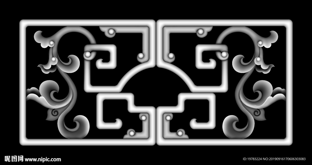 精雕图 灰度图 浮雕图 3D图