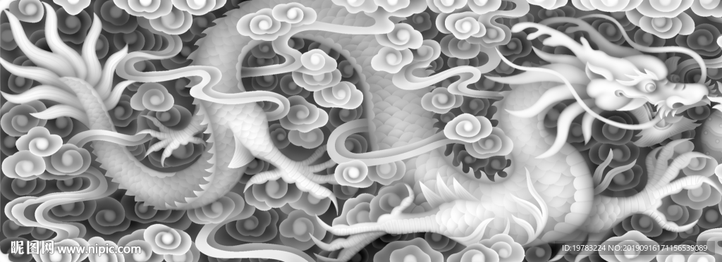 精雕图 灰度图 浮雕图 3D图