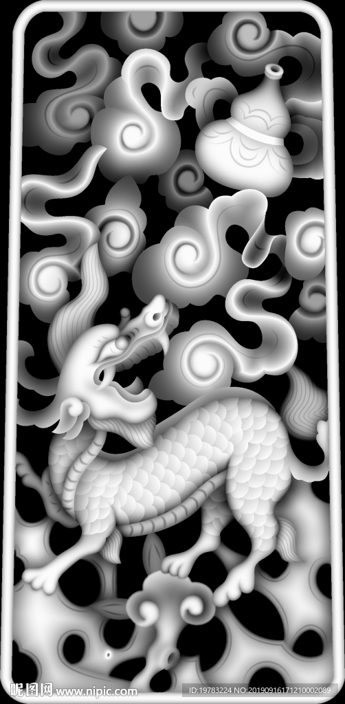 精雕图 灰度图 浮雕图 3D图