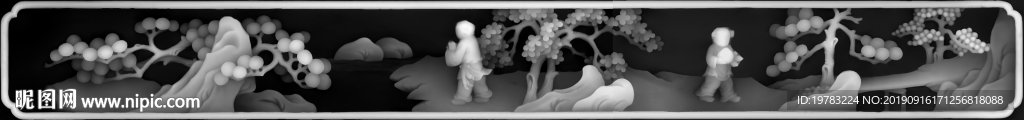 精雕图 灰度图 浮雕图 3D图