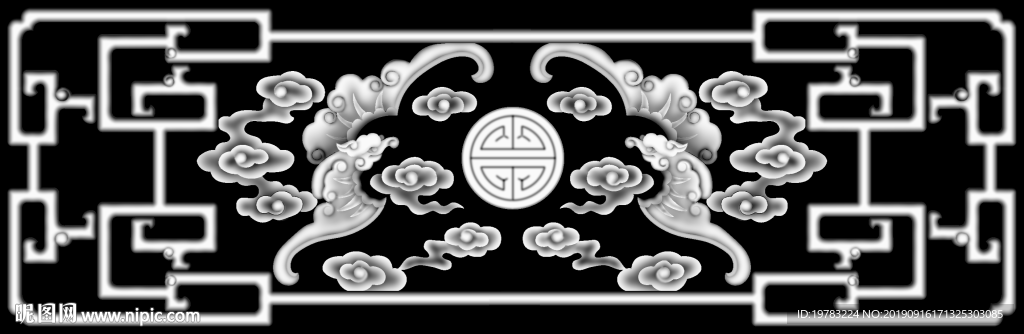 精雕图 灰度图 浮雕图 3D图