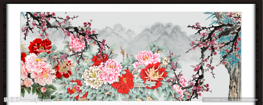 国画牡丹