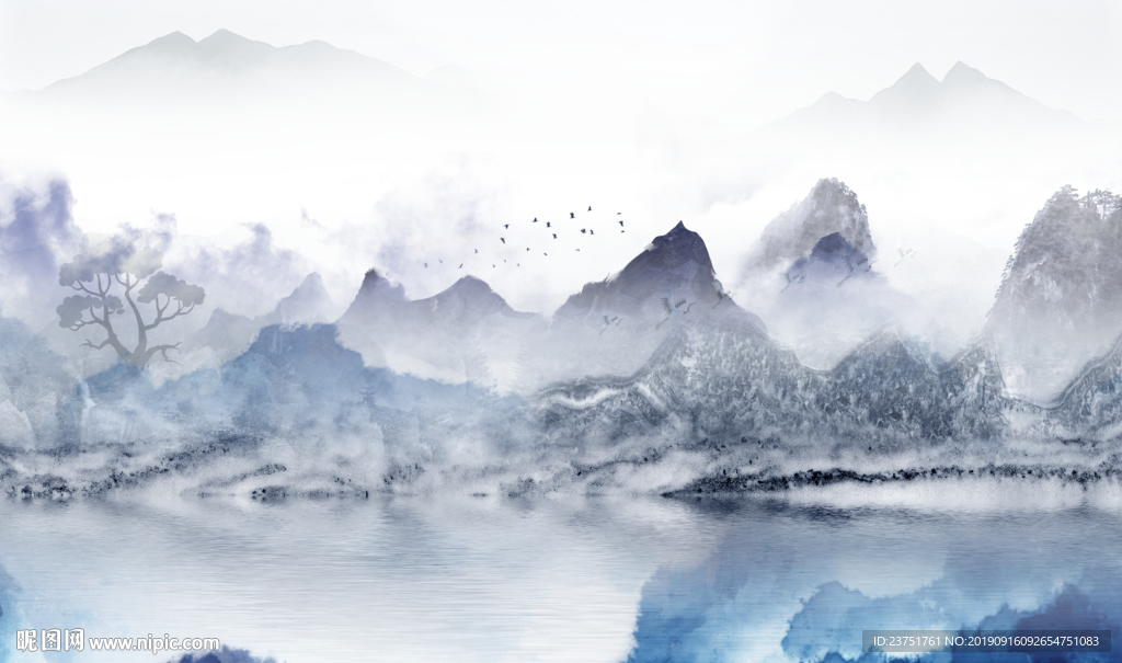 简约山水