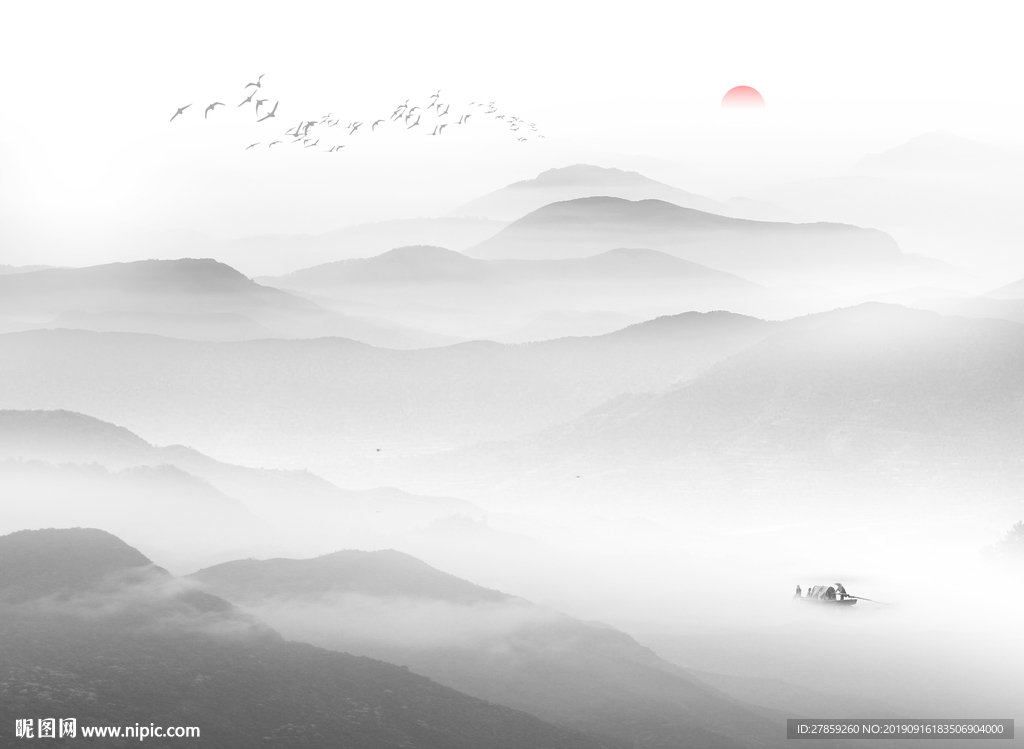 新中式山水画