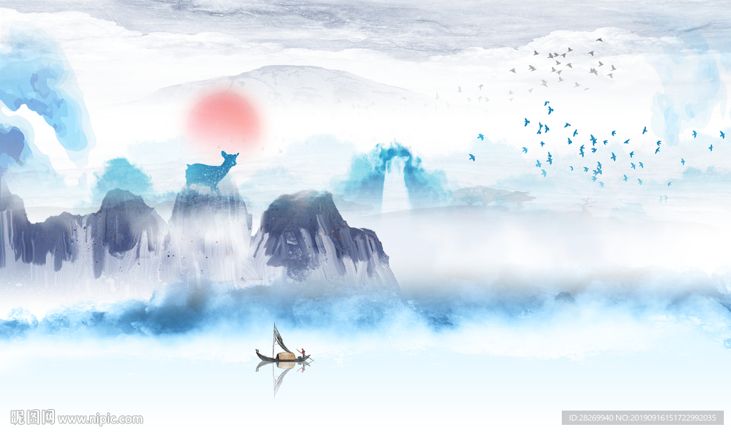 新中式山水