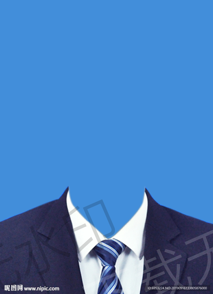 男士证件照衣服模板