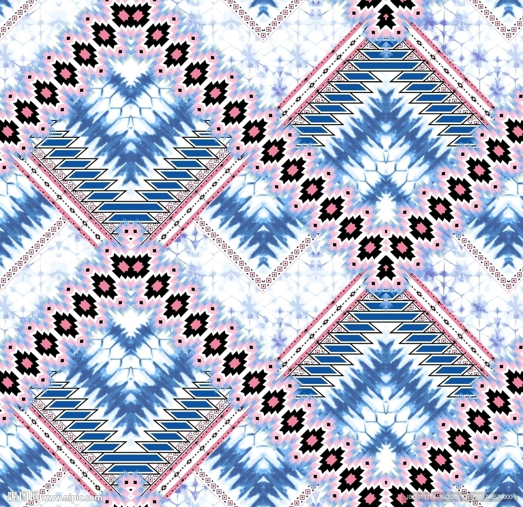 数码印花几何渐变