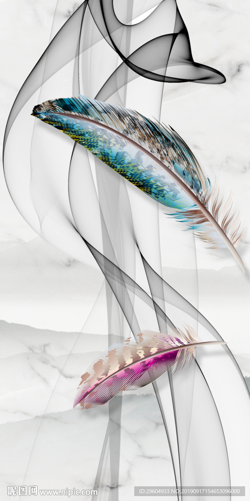 立体欧式画 TIF分层 背景墙