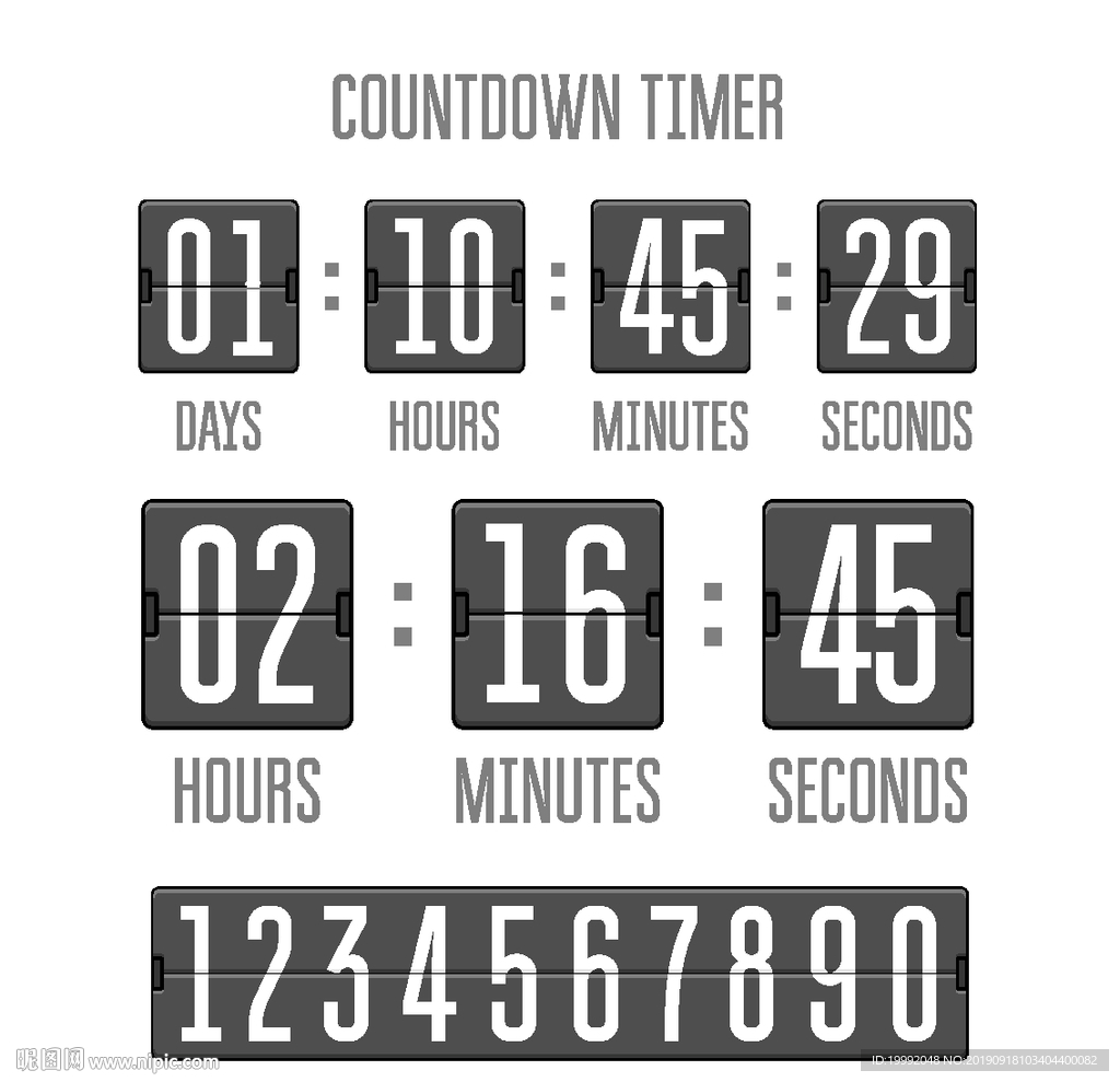 ui可更改翻页时钟